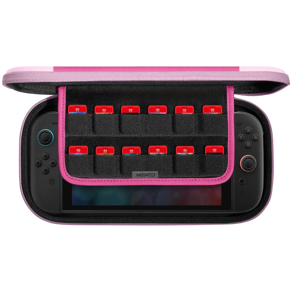 Schutzhülle für Nintendo Switch 2 / 1, YAXO Tahoe Cool Edition, Rosa
