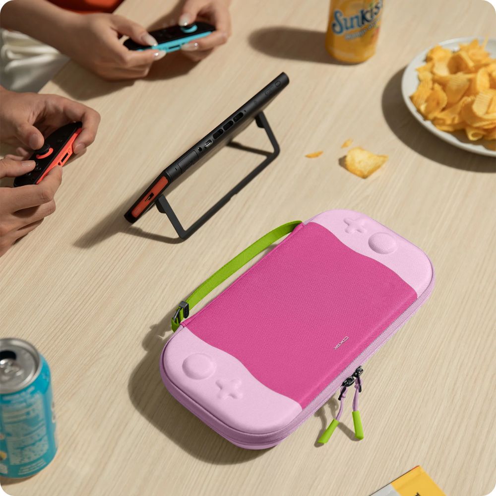 Schutzhülle für Nintendo Switch 2 / 1, YAXO Tahoe Cool Edition, Rosa