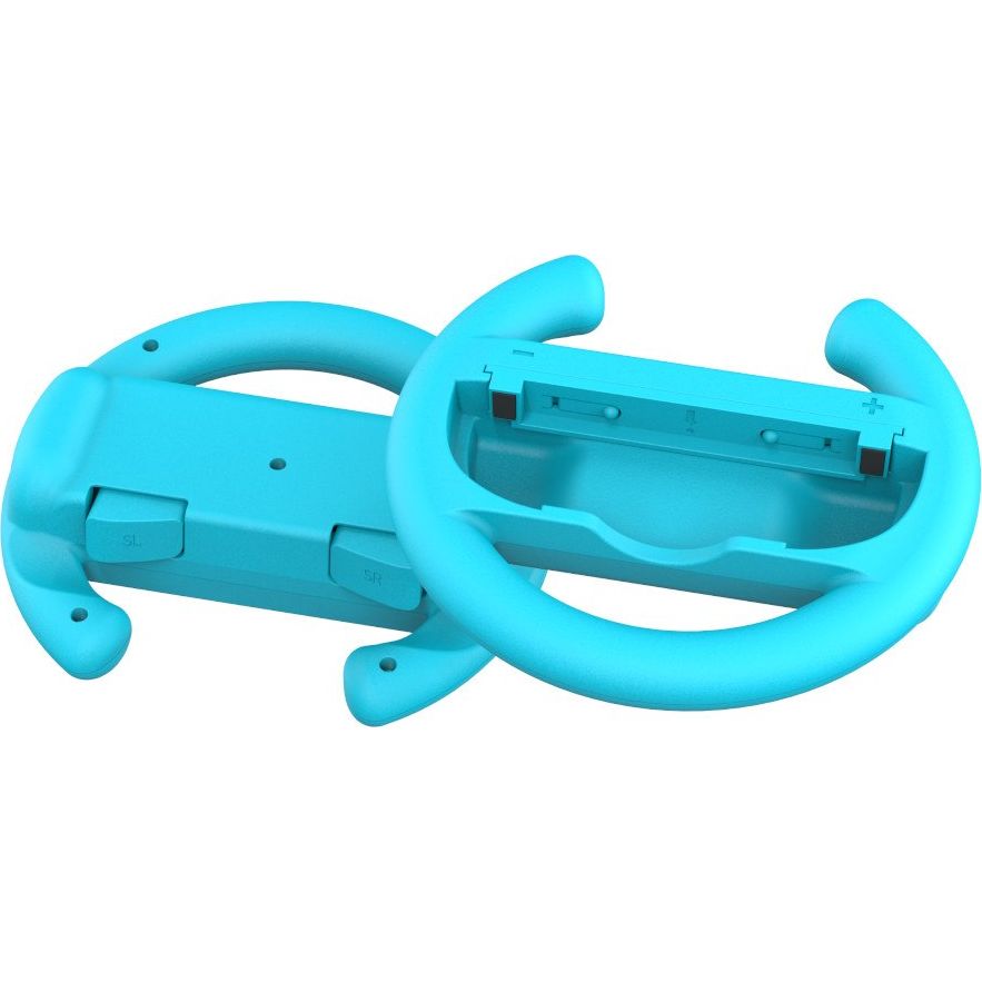 Halterung / Kappen für Joy-Cons für Nintendo Switch 2 / OLED / 1, YAXO Wheels Set, 2 Stück, Orange / Blau