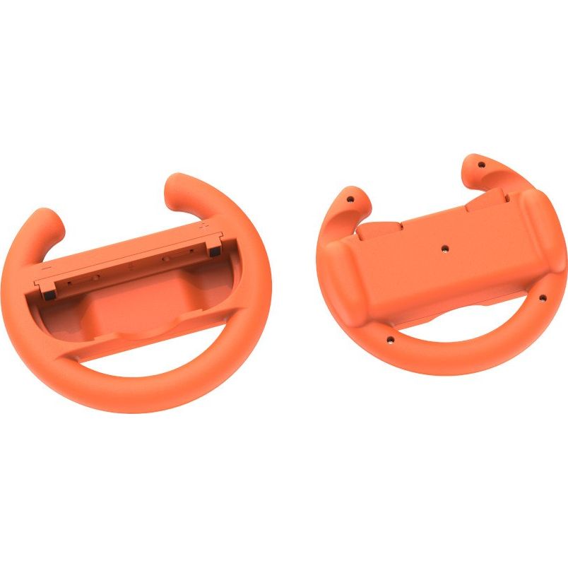Halterung / Kappen für Joy-Cons für Nintendo Switch 2 / OLED / 1, YAXO Wheels Set, 2 Stück, Orange / Blau