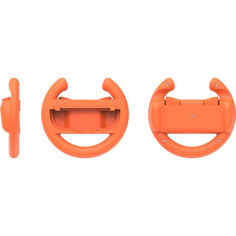 Halterung / Kappen für Joy-Cons für Nintendo Switch 2 / OLED / 1, YAXO Wheels Set, 2 Stück, Orange / Blau