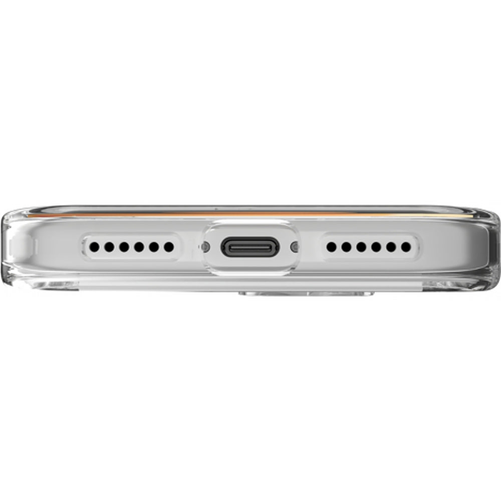 Handyhülle für iPhone 17 Pro Max, ZAGG Crystal Palace Lite Snap mit MagSafe, Transparent und Weiß
