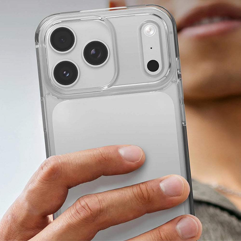Handyhülle für iPhone 18 Pro / 17 Pro, ZAGG Crystal Palace Lite, Transparent-Weiß (11/11)