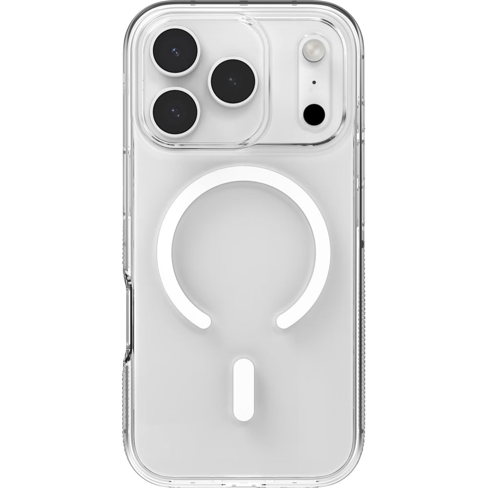 Handyhülle für iPhone 17 Pro, ZAGG Crystal Palace Snap 2 mit MagSafe, Transparent und Weiß