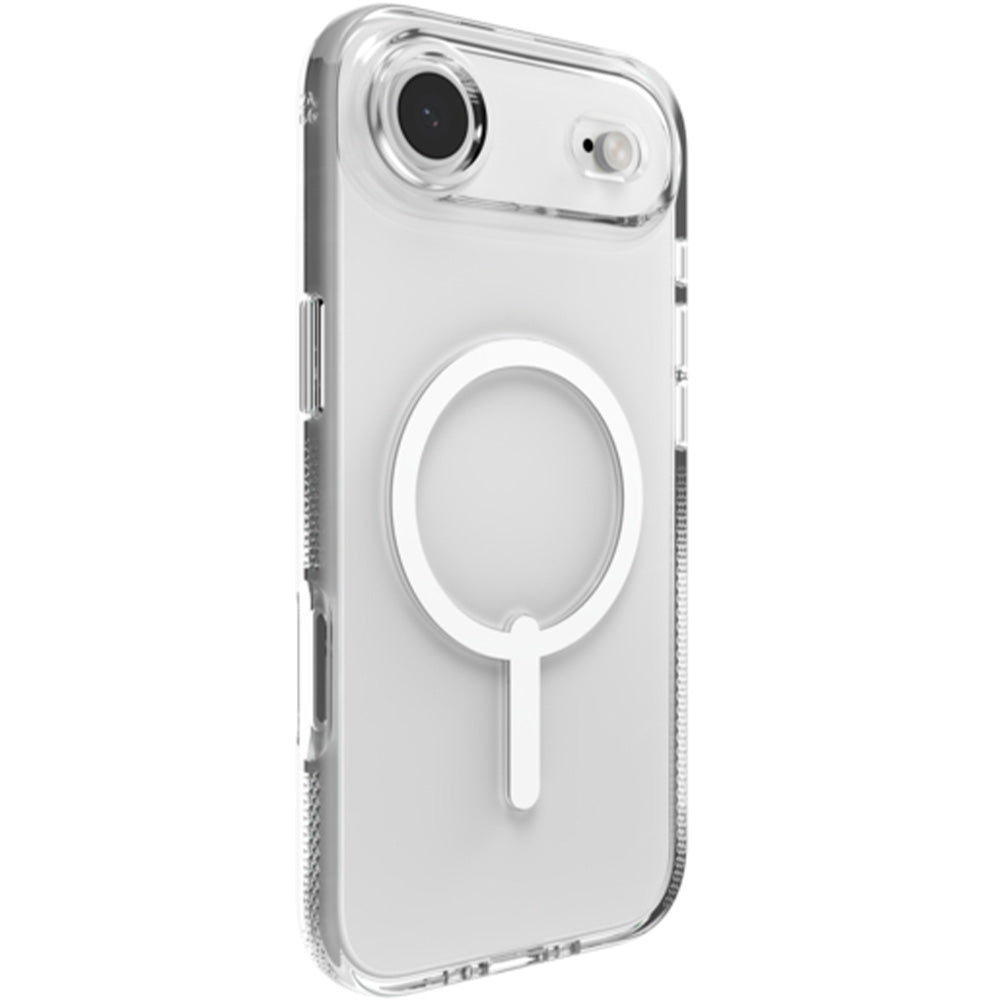 Handyhülle für iPhone Air, ZAGG Crystal Palace Snap mit MagSafe, Transparent und Weiß