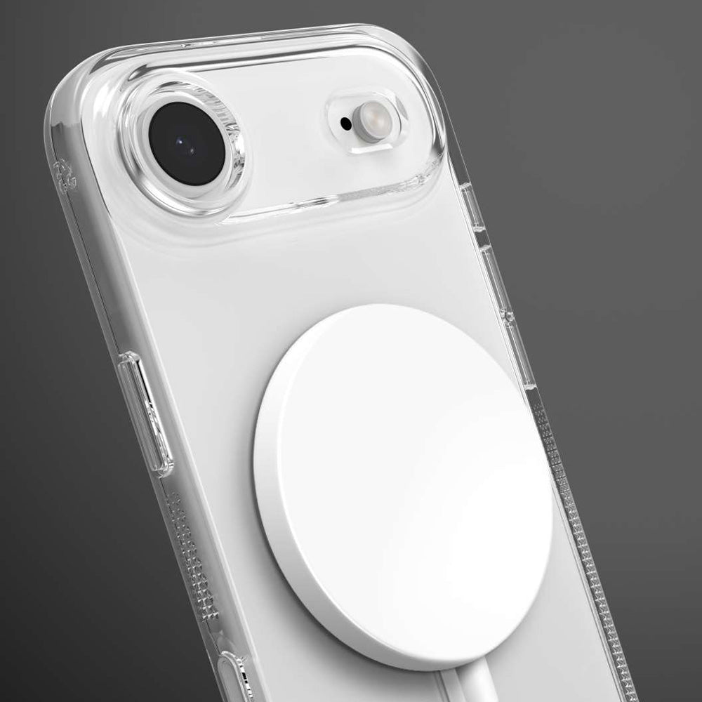 Handyhülle für iPhone Air, ZAGG Crystal Palace Snap mit MagSafe, Transparent und Weiß