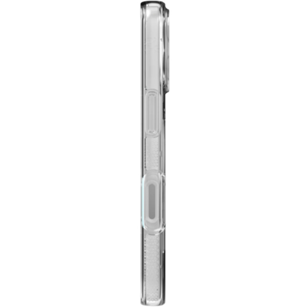 Handyhülle für iPhone 17, ZAGG Crystal Palace Snap mit MagSafe, Transparent und Weiß