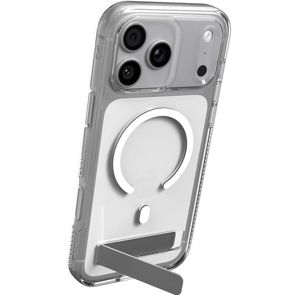 Handyhülle für iPhone 18 Pro / 17 Pro, ZAGG Crystal Palace Snap Lite mit MagSafe, Transparent-Weiß (2/9)