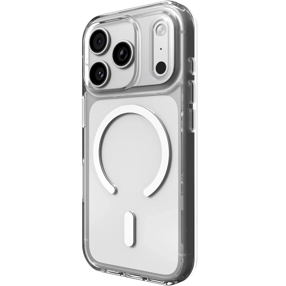 Handyhülle für iPhone 18 Pro / 17 Pro, ZAGG Crystal Palace Snap Lite mit MagSafe, Transparent-Weiß (2/12)
