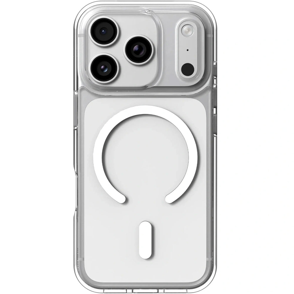 Handyhülle für iPhone 18 Pro / 17 Pro, ZAGG Crystal Palace Snap Lite mit MagSafe, Transparent-Weiß (3/12)