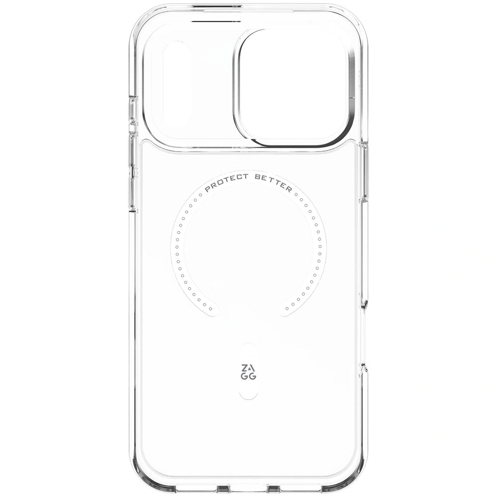 Handyhülle für iPhone 18 Pro Max / 17 Pro Max, ZAGG Crystal Palace Snap Lite mit MagSafe, Transparent-Weiß (8/12)