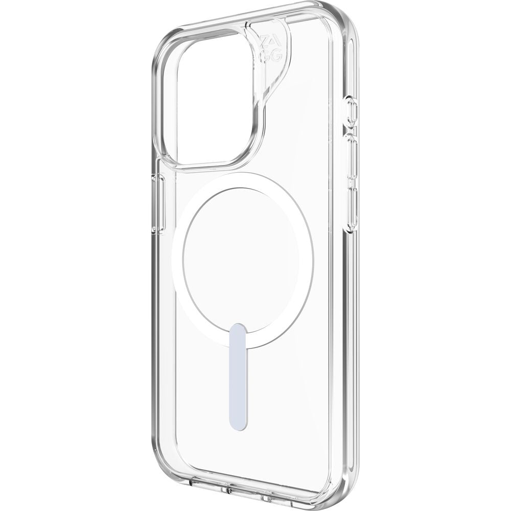 Schutzhülle Gear4 Zagg Crystal Palace Snap Kickstand für iPhone 15 Pro, Transparent