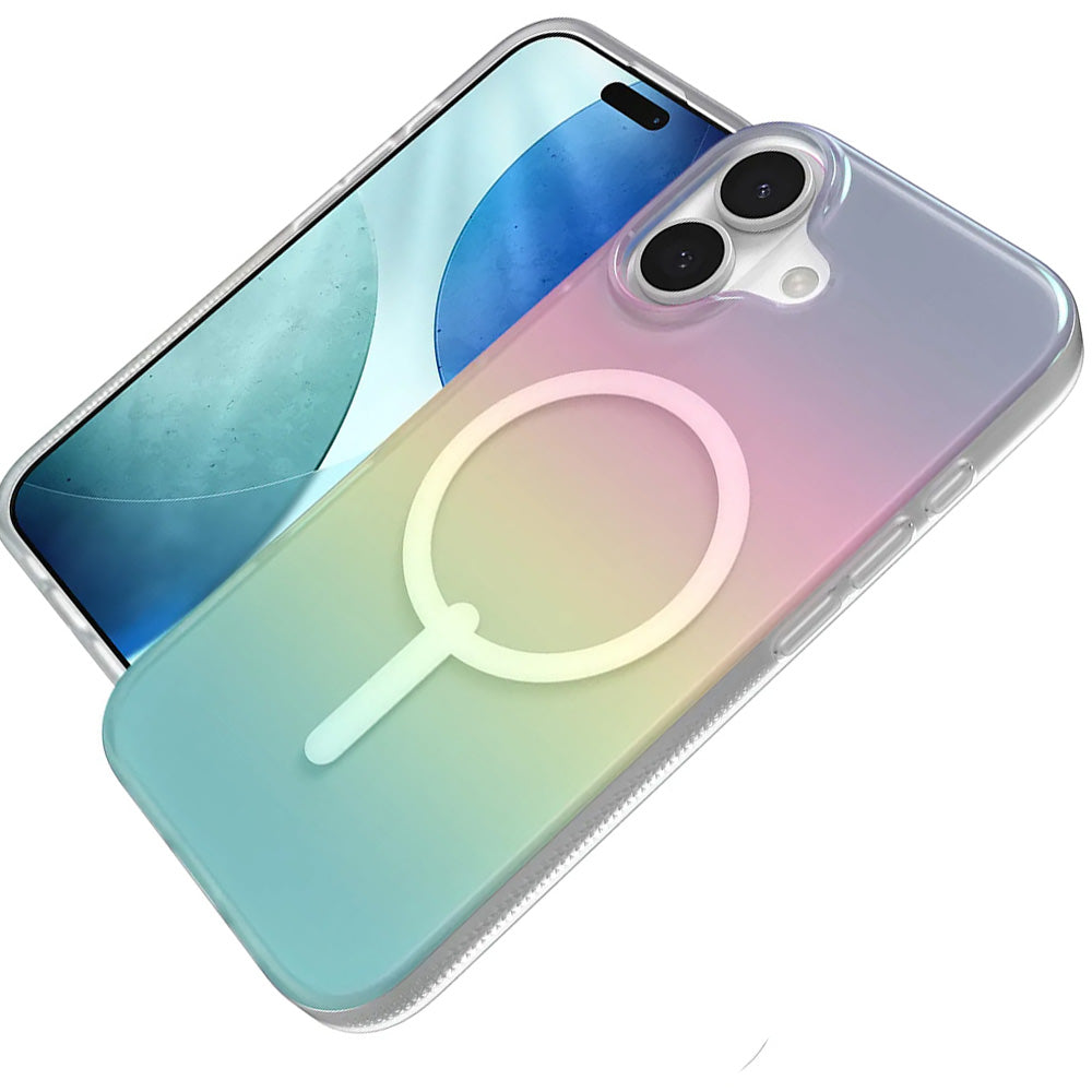 Handyhülle für iPhone 17, Zagg Milan Snap mit MagSafe, Transluzent-Mehrfarbig