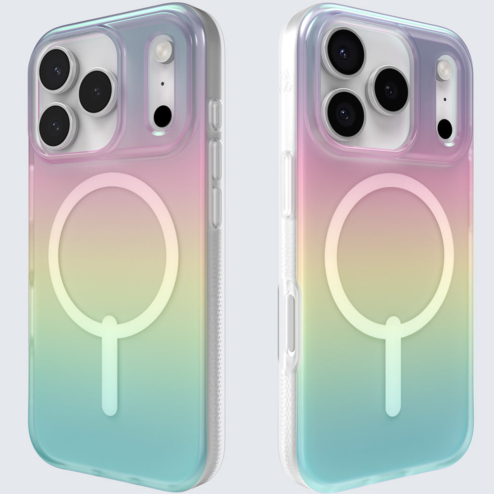 Handyhülle für iPhone 17 Pro, Zagg Milan Snap mit MagSafe, Transluzent-Mehrfarbig