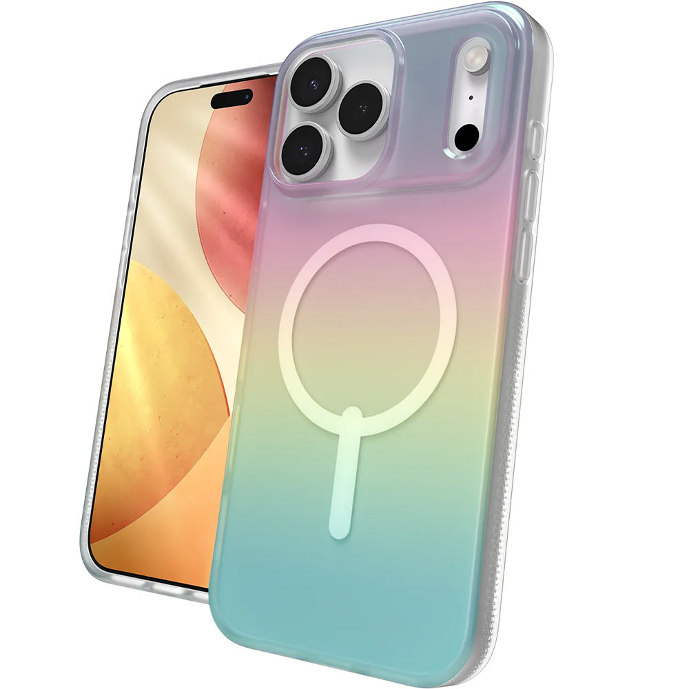 Handyhülle für iPhone 17 Pro Max, Zagg Milan Snap mit MagSafe, Transluzent-Mehrfarbig