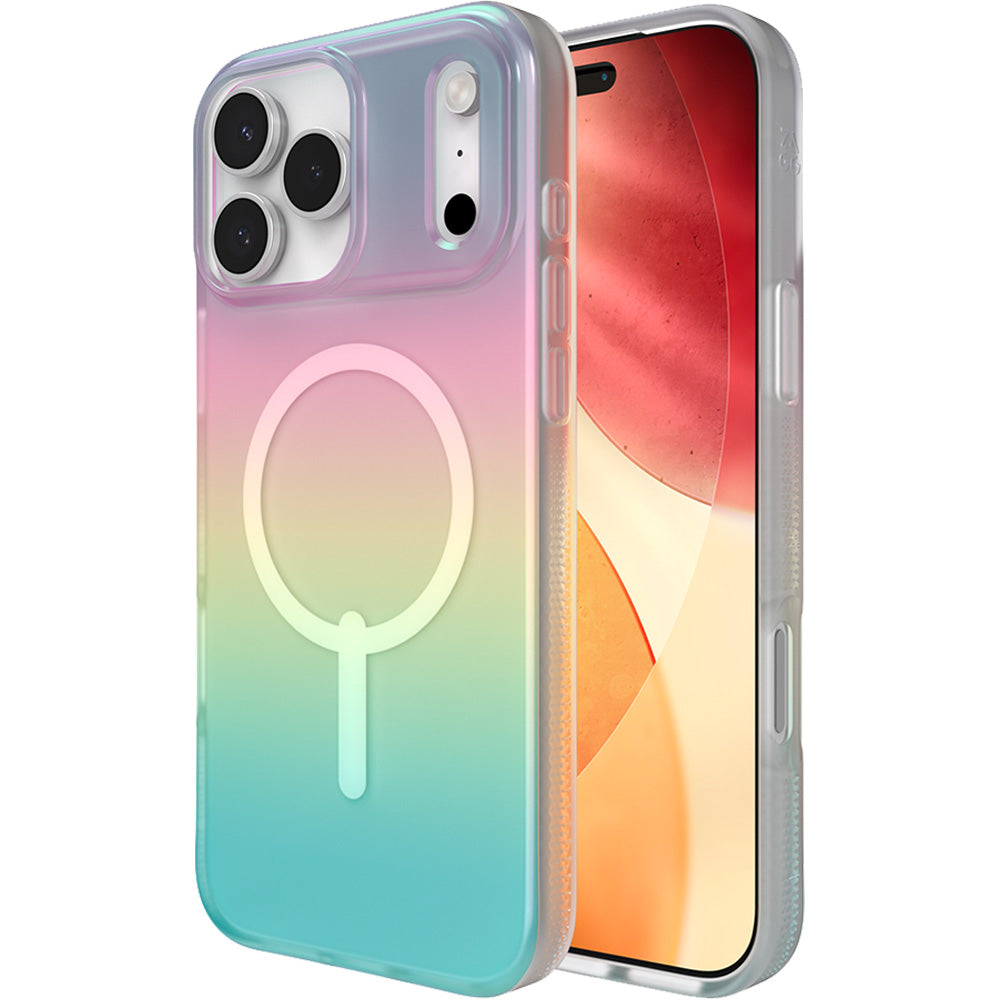 Handyhülle für iPhone 17 Pro Max, Zagg Milan Snap mit MagSafe, Transluzent-Mehrfarbig