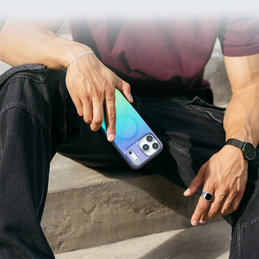 Handyhülle für iPhone 17 Pro Max, Zagg Milan Snap mit MagSafe, Transluzent-Mehrfarbig