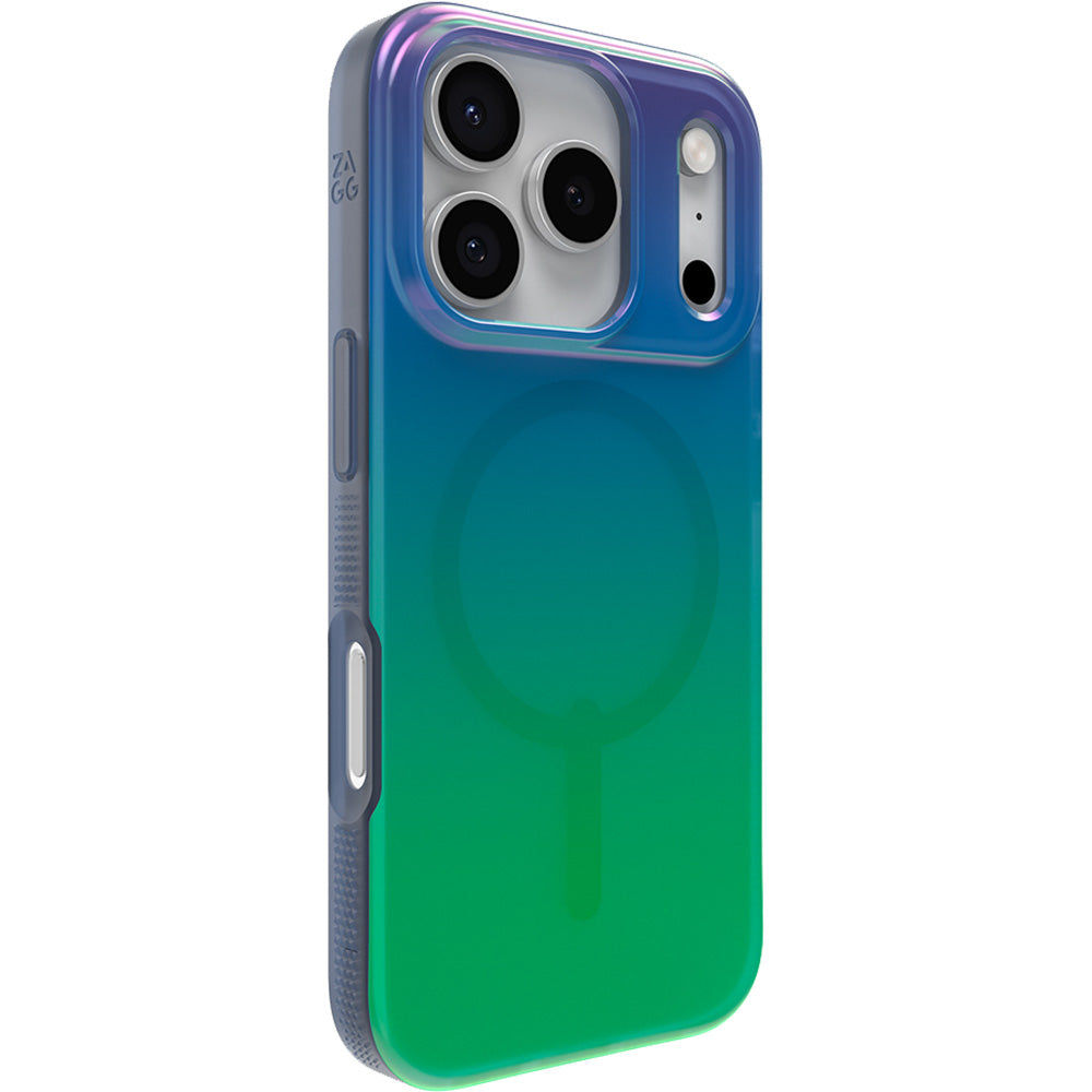 Handyhülle für iPhone 17 Pro, Zagg Milan Snap mit MagSafe, Transluzent-Mehrfarbig