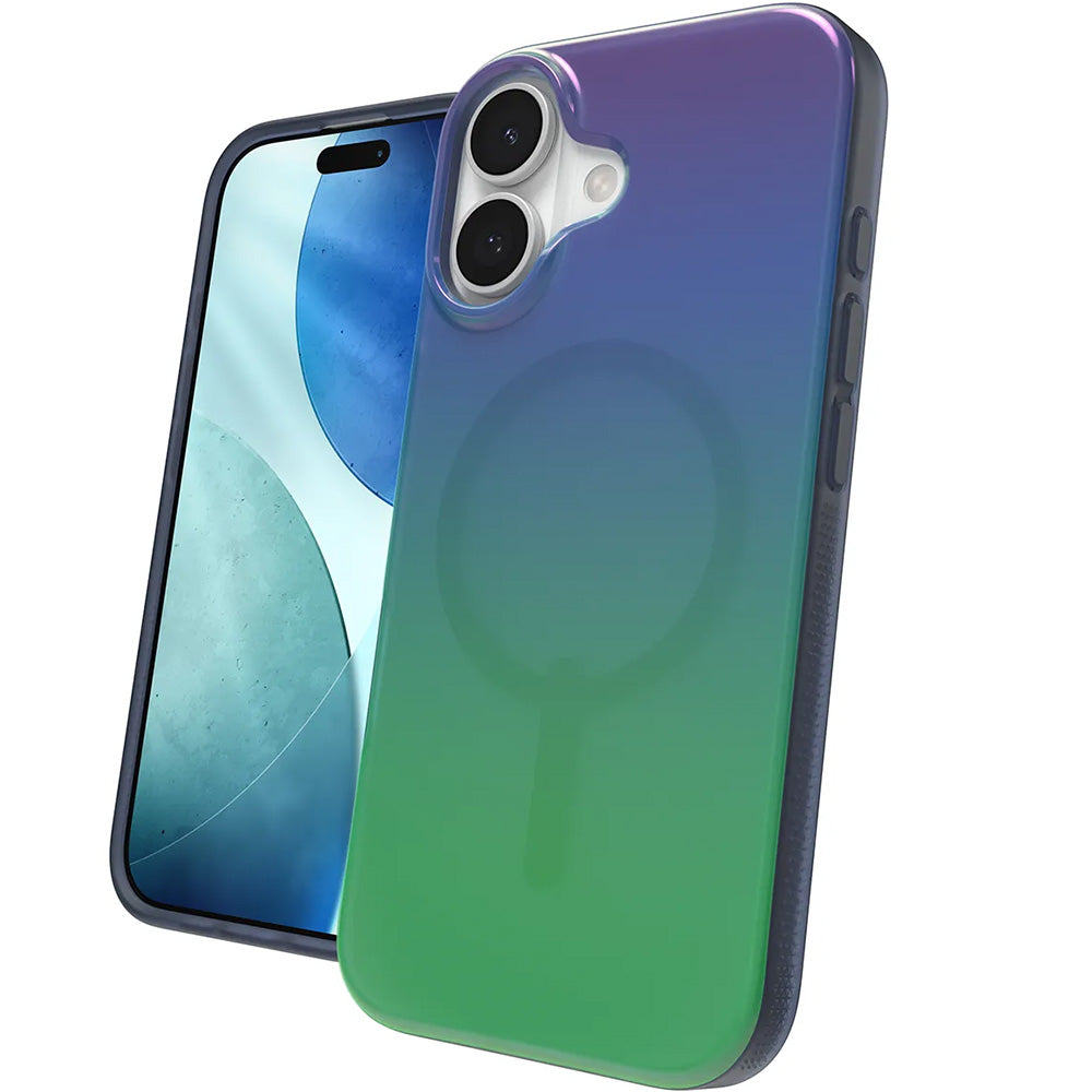 Handyhülle für iPhone 17, Zagg Milan Snap mit MagSafe, Transluzent-Mehrfarbig