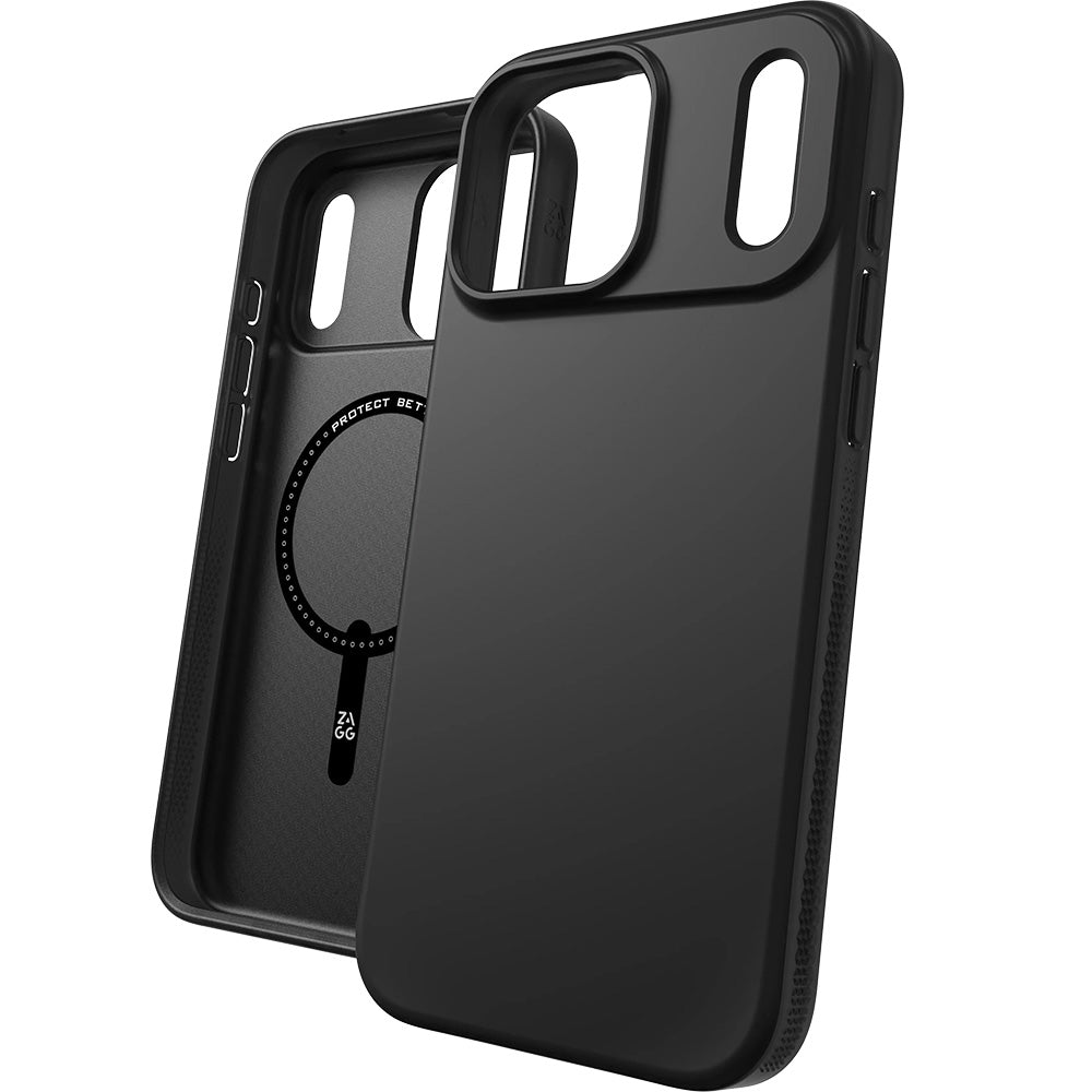 Handyhülle für iPhone 18 Pro Max / 17 Pro Max, ZAGG Milan Snap mit MagSafe, Schwarz (1/10)