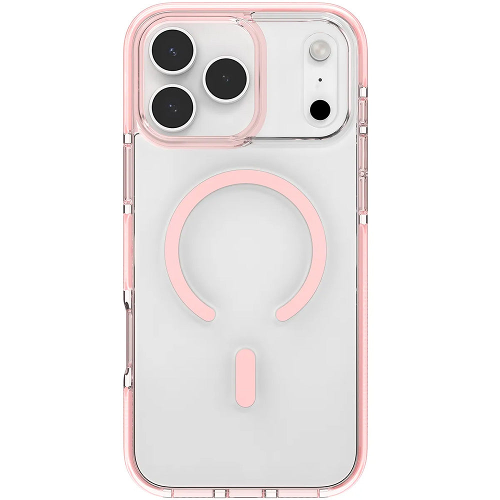 Handyhülle für iPhone 17 Pro Max, Zagg Santa Cruz Snap mit MagSafe, Transparent-Rosa