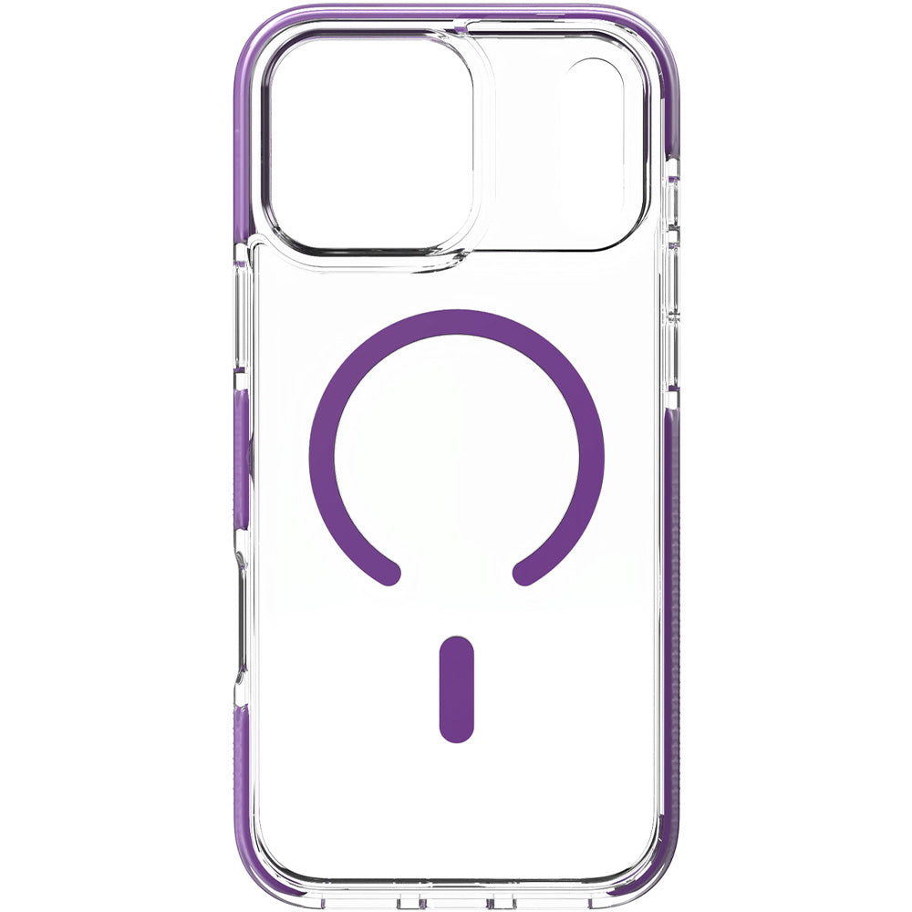 Handyhülle für iPhone 18 Pro Max / 17 Pro Max, ZAGG Santa Cruz Snap mit MagSafe, Transparent-Violett (6/8)