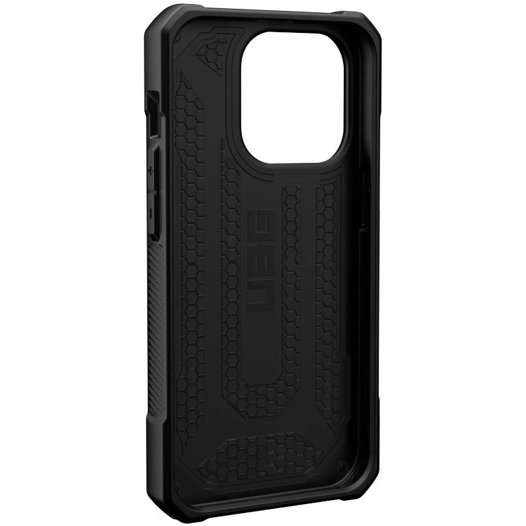 Schutzhülle Urban Armor Gear Monarch für iPhone 14 Pro, Schwarz + carbon