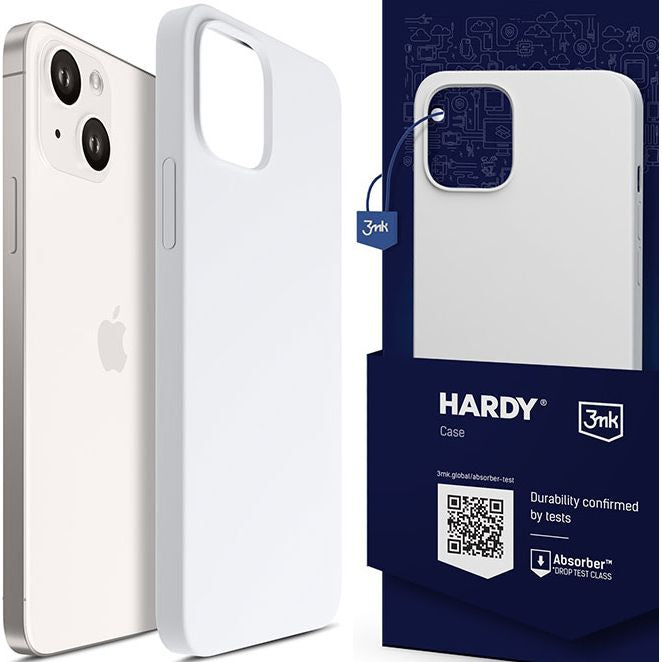 Schutzhülle 3mk Hardy Silicone MagCase MagSafe für iPhone 14 Plus, Weiß