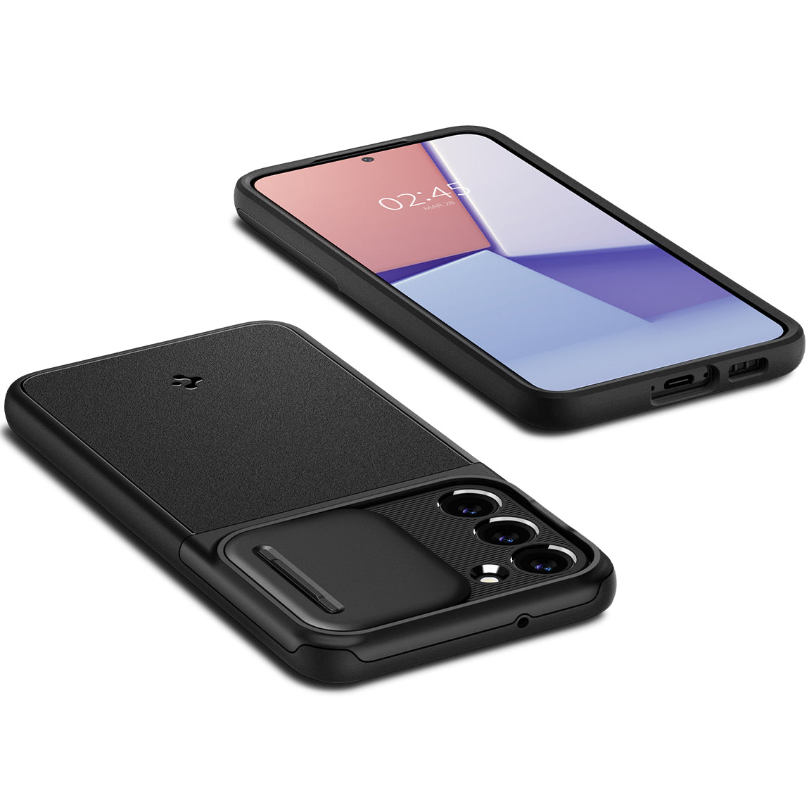 Schutzhülle Spigen Optik Armor für Galaxy S23, Schwarz