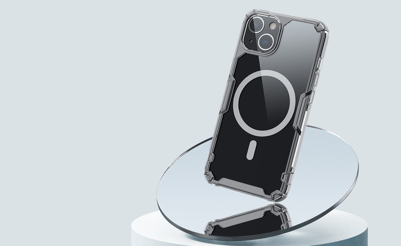 Schutzhülle Nillkin Nature TPU Pro Magnetic für iPhone 14, Weiß