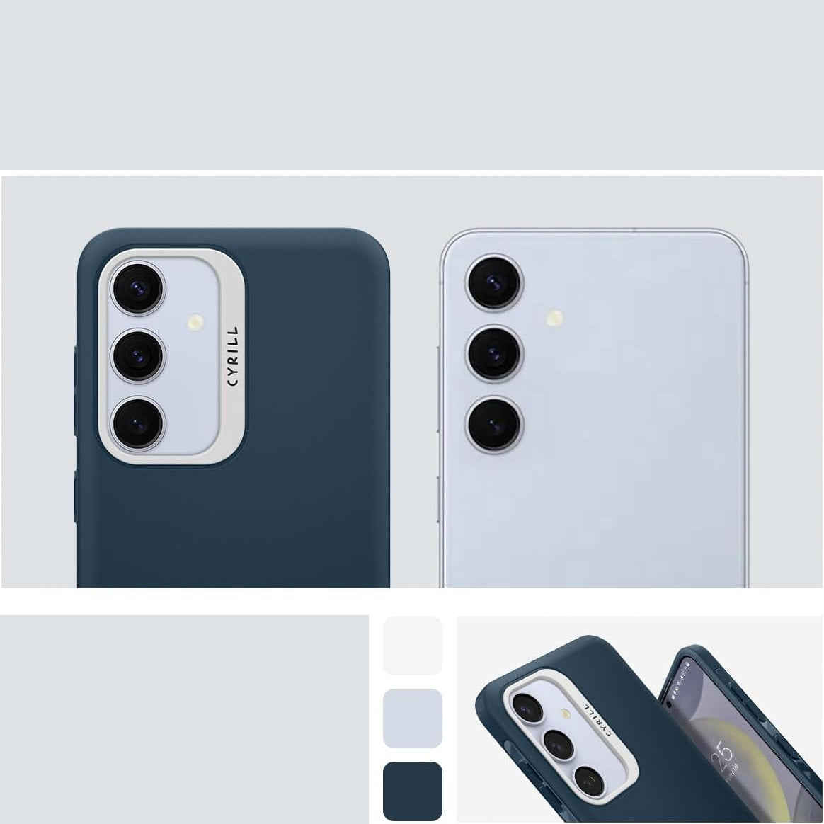 Schutzhülle für Galaxy S24, Spigen Cyrill Ultra Color, Dunkelblau