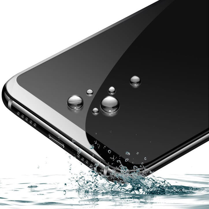 Gehärtetes Glas Bizon Glass Edge 2 für iPhone 14 / 13 / 13 Pro, schwarz