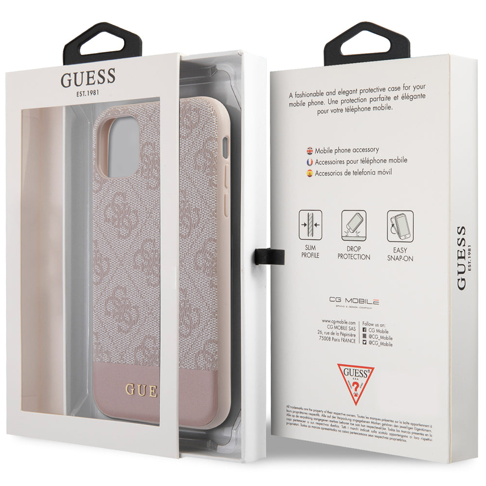 Schutzhülle Guess 4G Stripe Collection für iPhone 11 / XR, Rosa