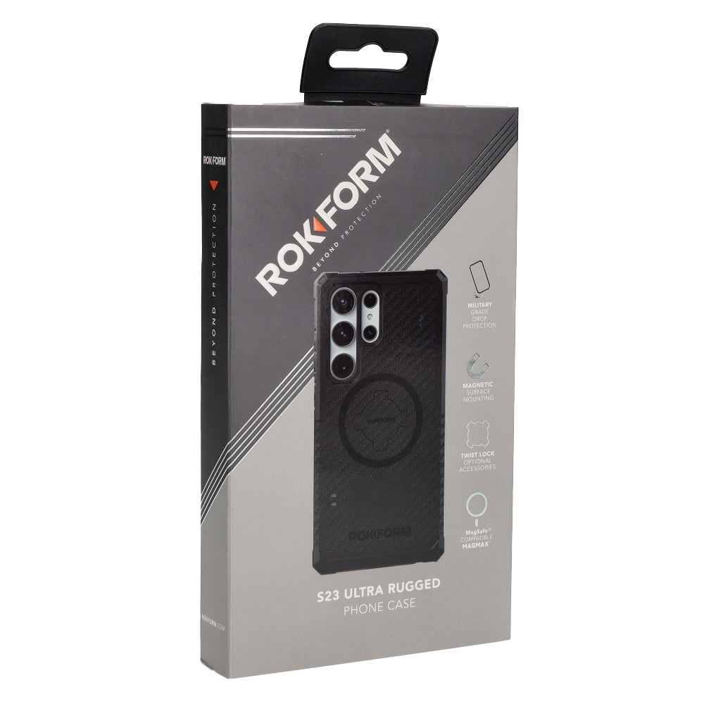 Schutzhülle Rokform Rugged für Galaxy S23 Ultra, Schwarz