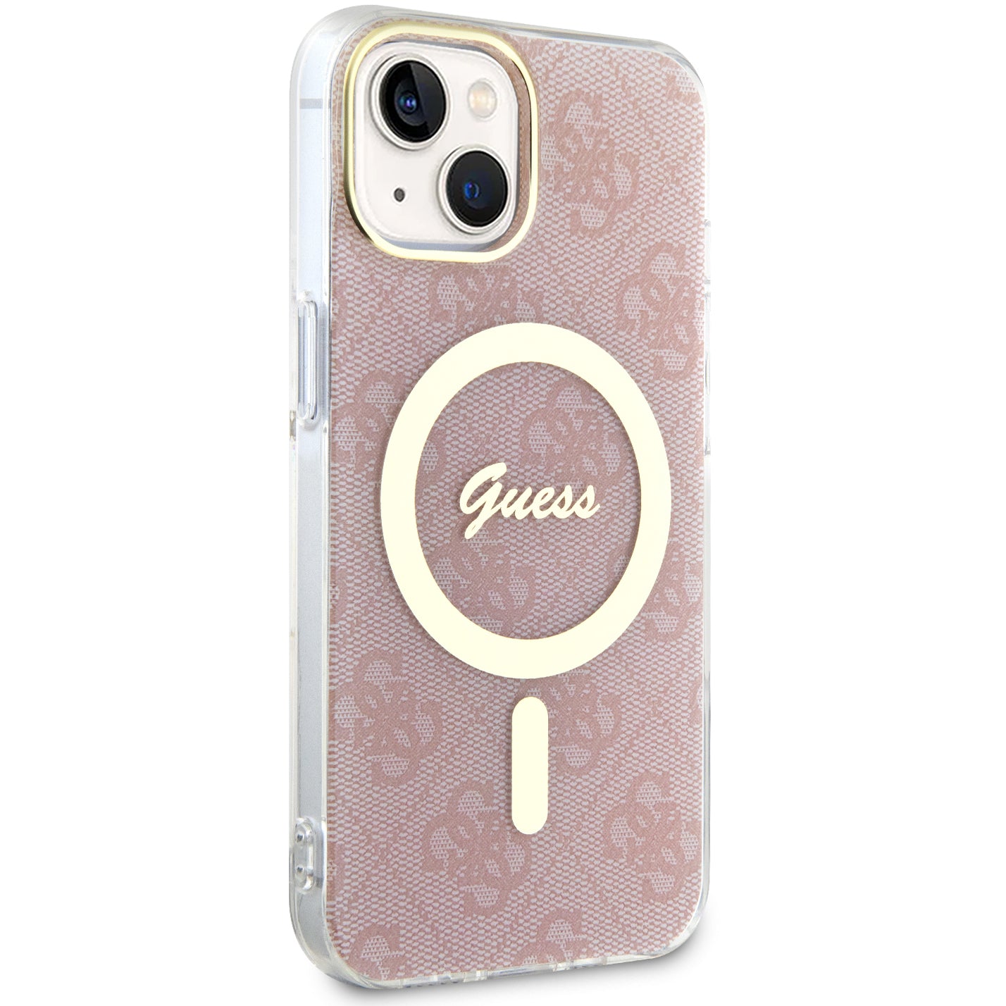 Guess Hardcase 4G MagSafe Tasche für iPhone 14, rosa