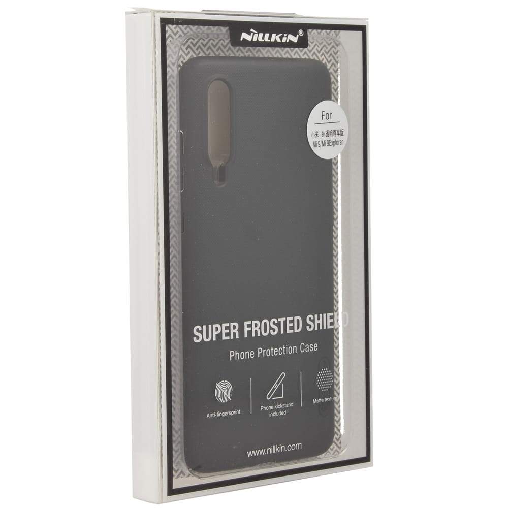 Schutzhülle Nillkin Super Frosted Shield Xiaomi Mi 9 schwarz - Guerteltier
