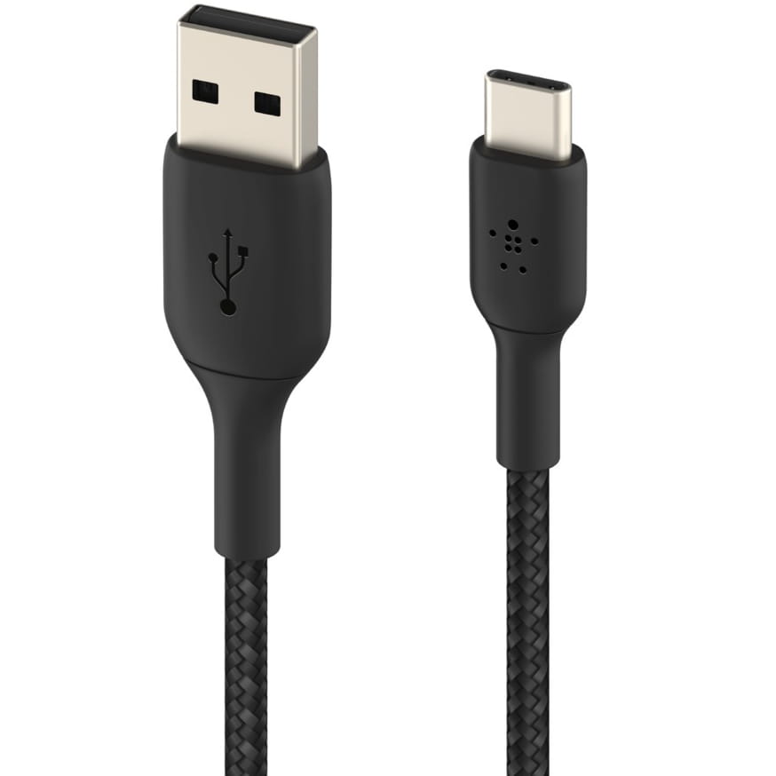 Kabel mit Geflecht Belkin Boost Charge Braided USB-C für USB-A 1m, schwarz