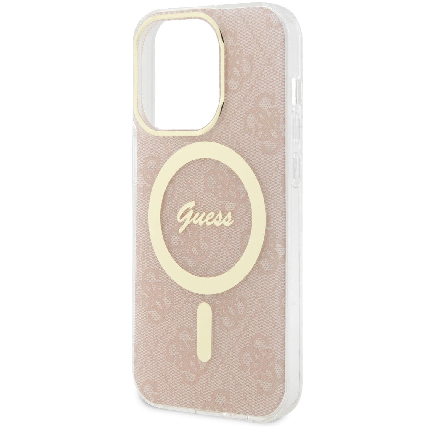 Guess Hardcase 4G MagSafe Tasche für iPhone 14 Pro, rosa