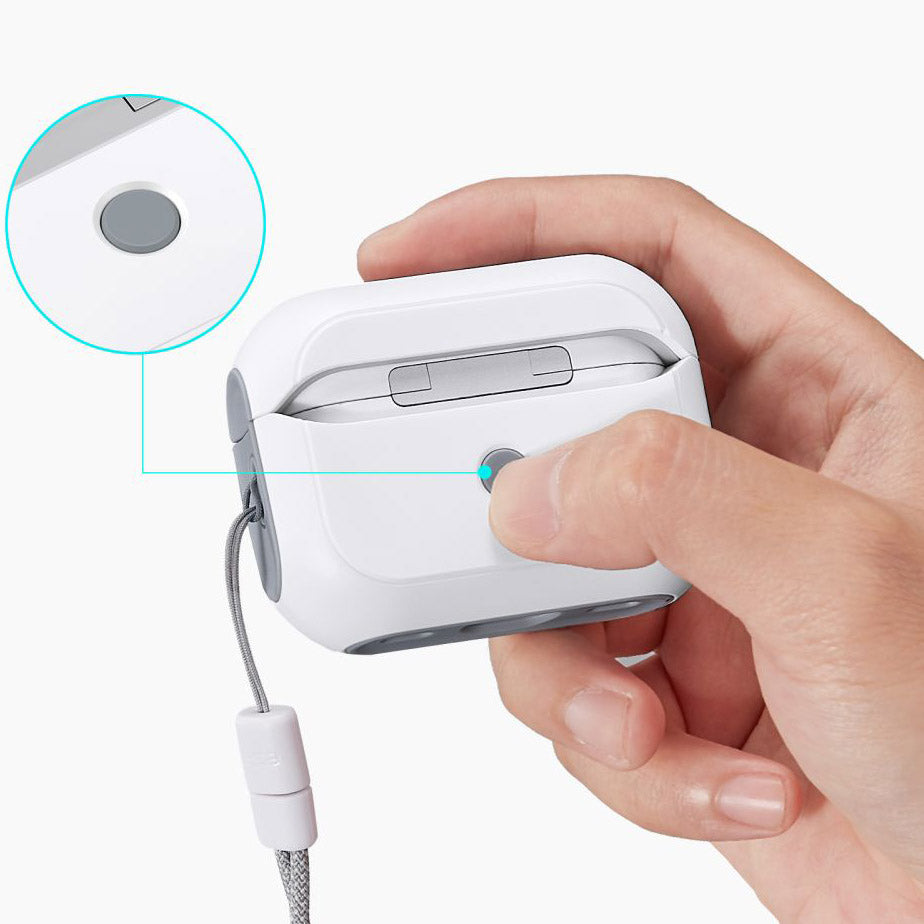 Schutzhülle ESR Orbit HaloLock MagSafe für AirPods Pro 1 / 2, Weiß