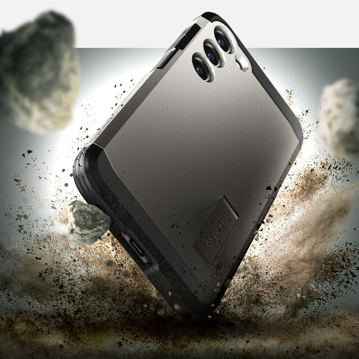 Schutzhülle Spigen Tough Armor für Galaxy S23, Rotguss