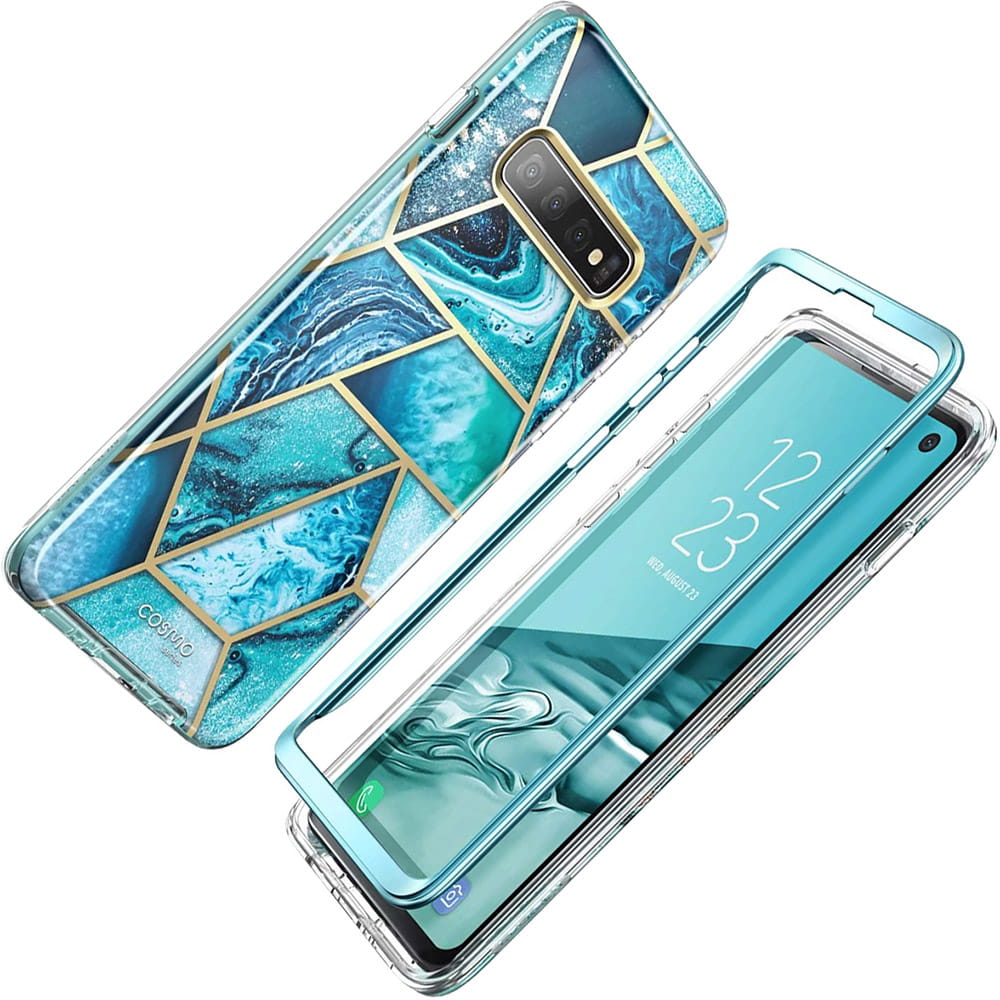 Schutzhülle Supcase i-Blason Cosmo noSP für Galaxy S10, Marmor-blau