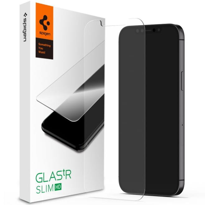 Glas für die Schutzhülle Spigen Glas.tr Slim iPhone 12 Mini