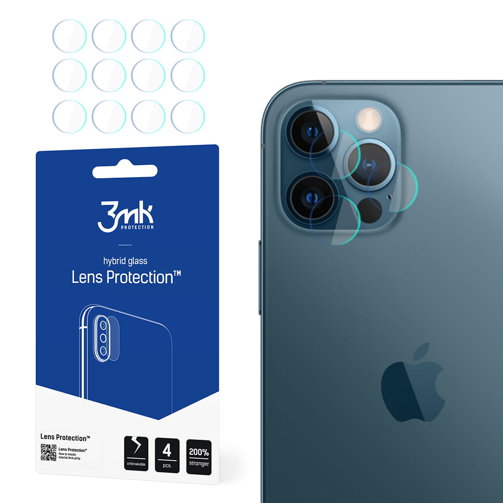 Glas für die Kamera 3mk Hybrid Glass Lens Protection für iPhone 12 Pro