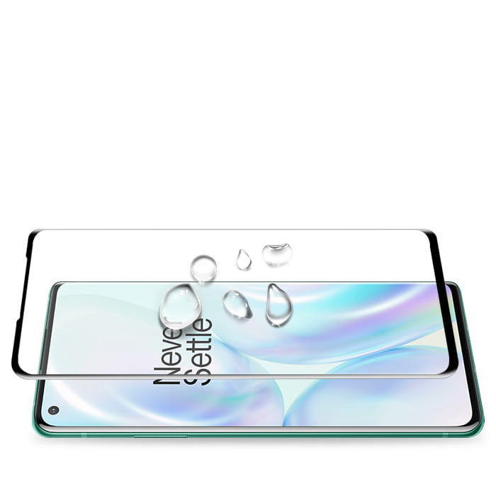 Gehärtetes Glas Mocolo TG+ Full Glue für OnePlus 8T, schwarzer Rahmen