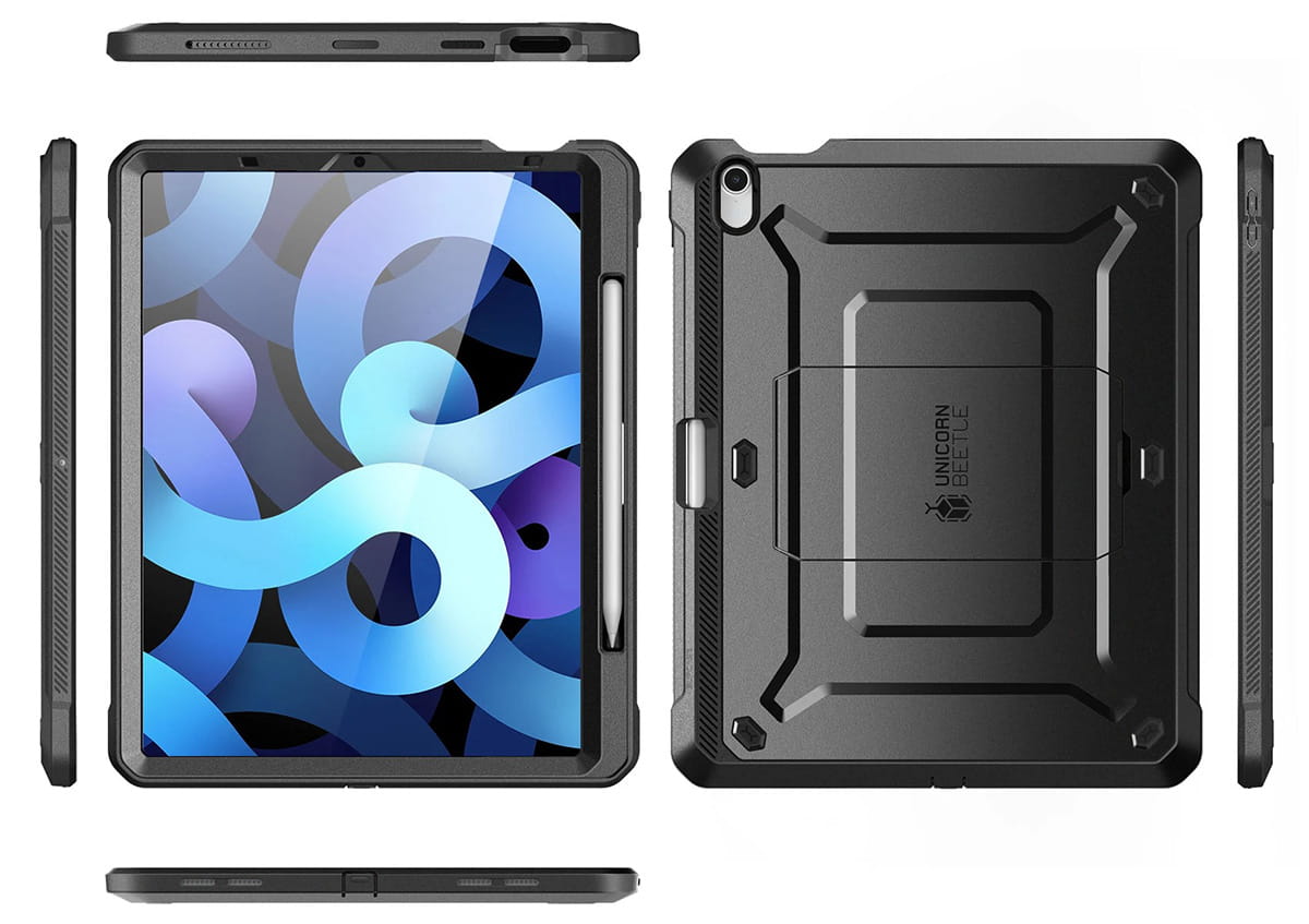Schutzhülle für iPad Air 5/4 gen. 2022/2020, Supcase UB Pro Pencil SP, Schwarz