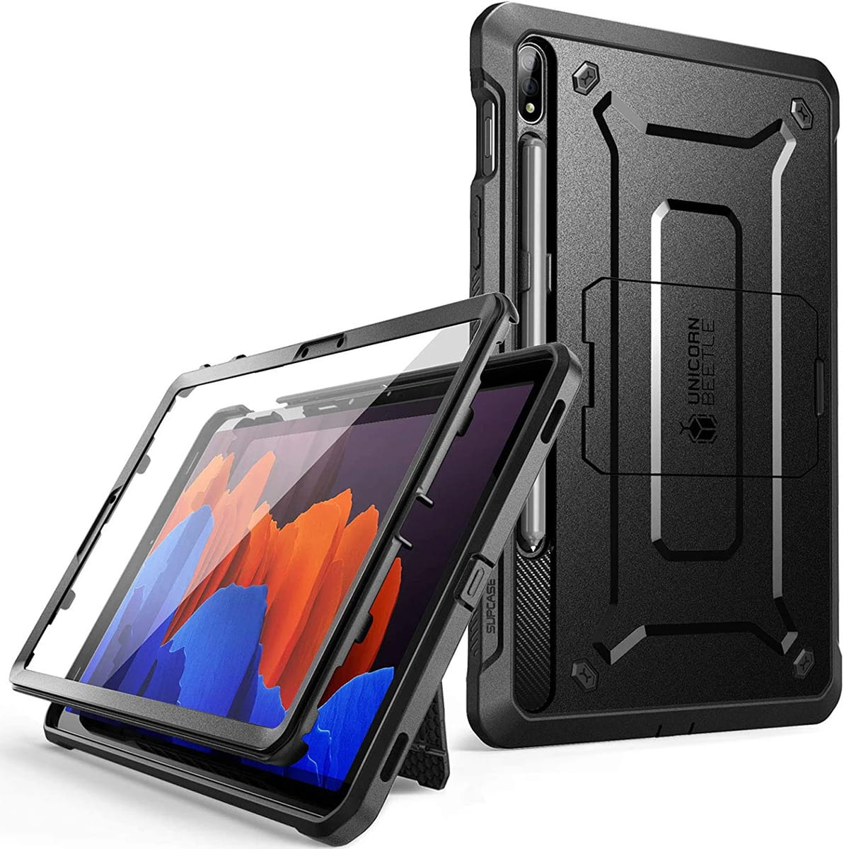 Schutzhülle Supcase UB Pro SP für Galaxy Tab S8/S7 11, Schwarz