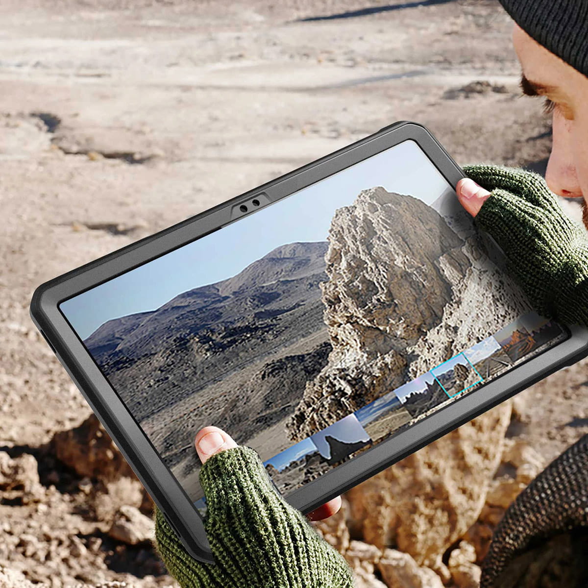 Schutzhülle Supcase UB Pro SP für Galaxy Tab A7 10.4 2022/2020, Schwarz