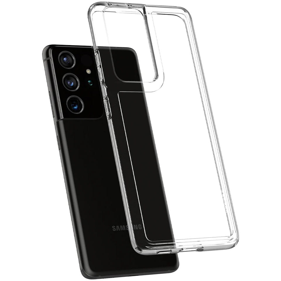 Schutzhülle Spigen Ultra Hybrid für Galaxy S21 Ultra 5G transparent