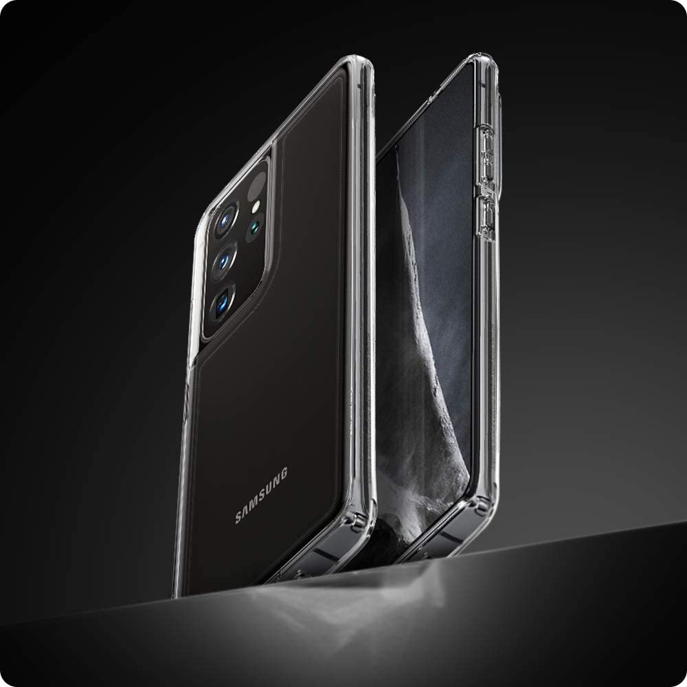 Schutzhülle Spigen Ultra Hybrid für Galaxy S21 Ultra 5G transparent