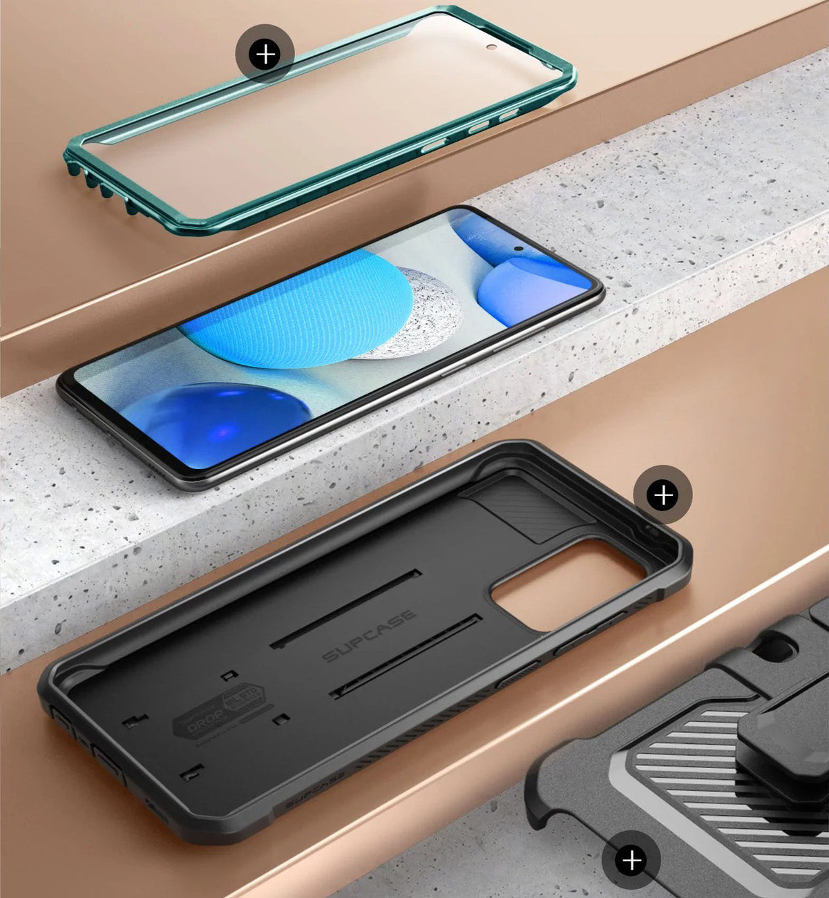 Schutzhülle Supcase UB Pro SP für Galaxy A53 5G, Türkis